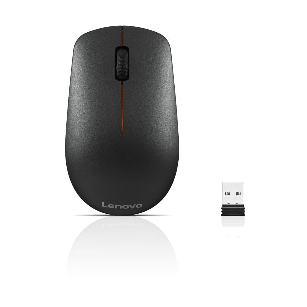 Lenovo 400 Wireless Mouse, Optical, RF Wireless, 1200 DPI, Black