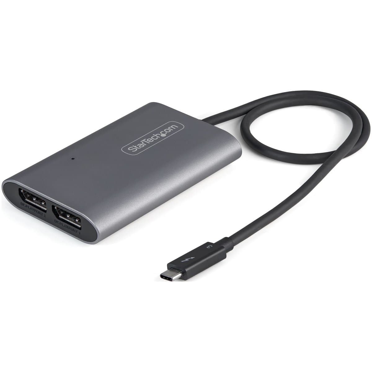 StarTech Thunderbolt 3 Dual DisplayPort Adapter, 4K 60Hz, 8K Support, DP 1.4