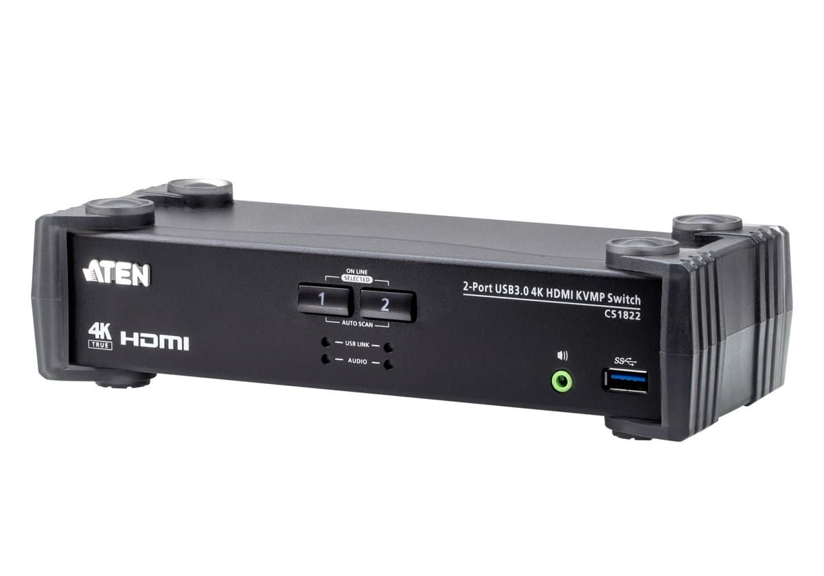 2PORT TRUE 4K HDMI KVM W MIXER