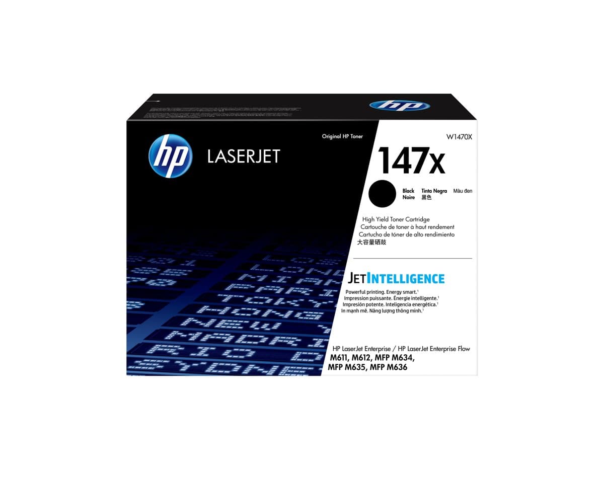 HP LaserJet 147X Black High Yield Toner Cartridge, 25200 Pages