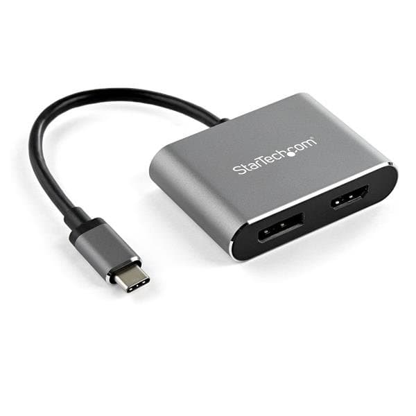 StarTech USB-C Multiport, HDMI/DisplayPort Adapter, 4K @ 60Hz, Aluminum