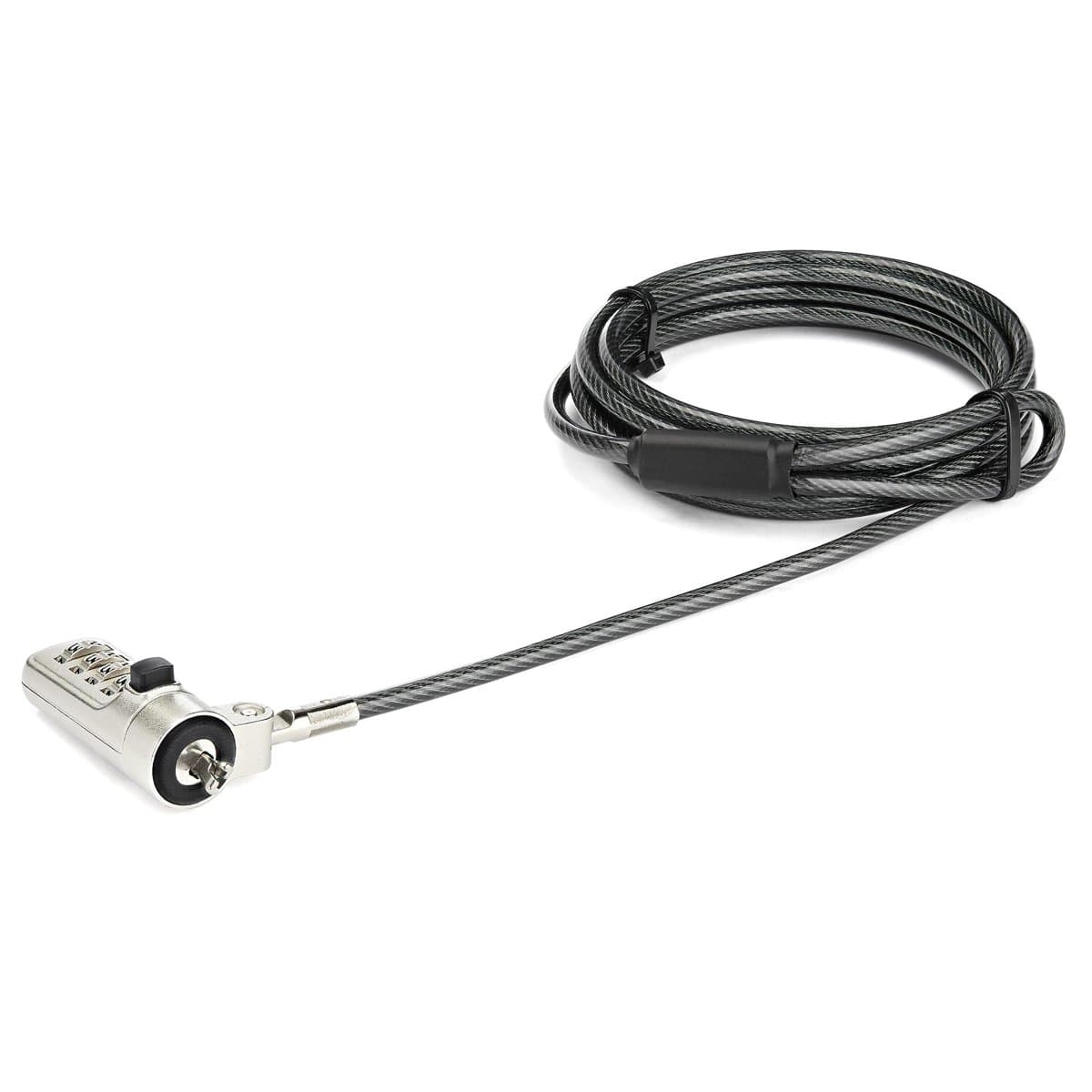 StarTech 6.5ft Laptop Cable Lock, Security Cable, 4-Digit Combination, 2m Steel