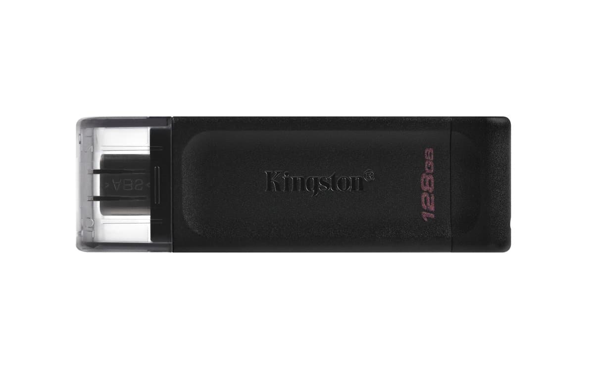 Kingston DataTraveler 70, USB-C Flash Drive, 128GB, USB 3.2 Gen 1