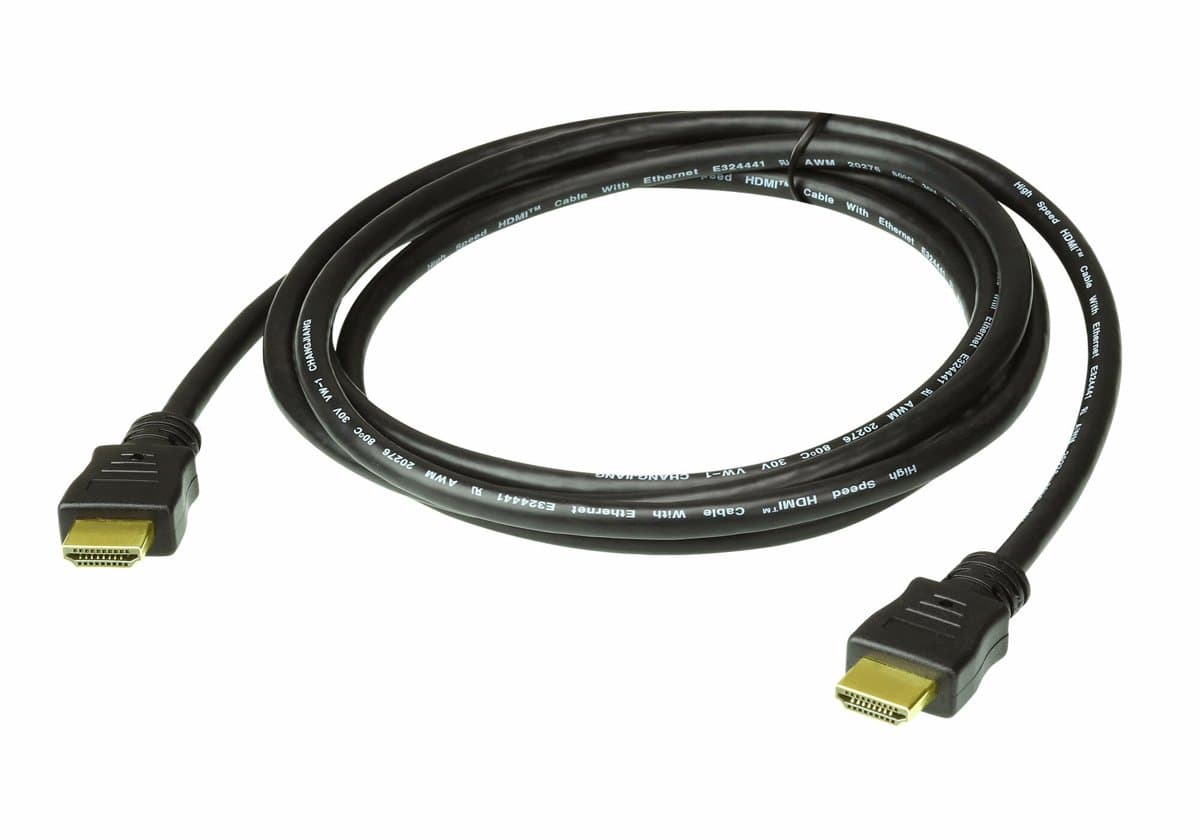 ATEN High Speed HDMI Cable with Ethernet, 4096 x 2160, 60Hz, 2m