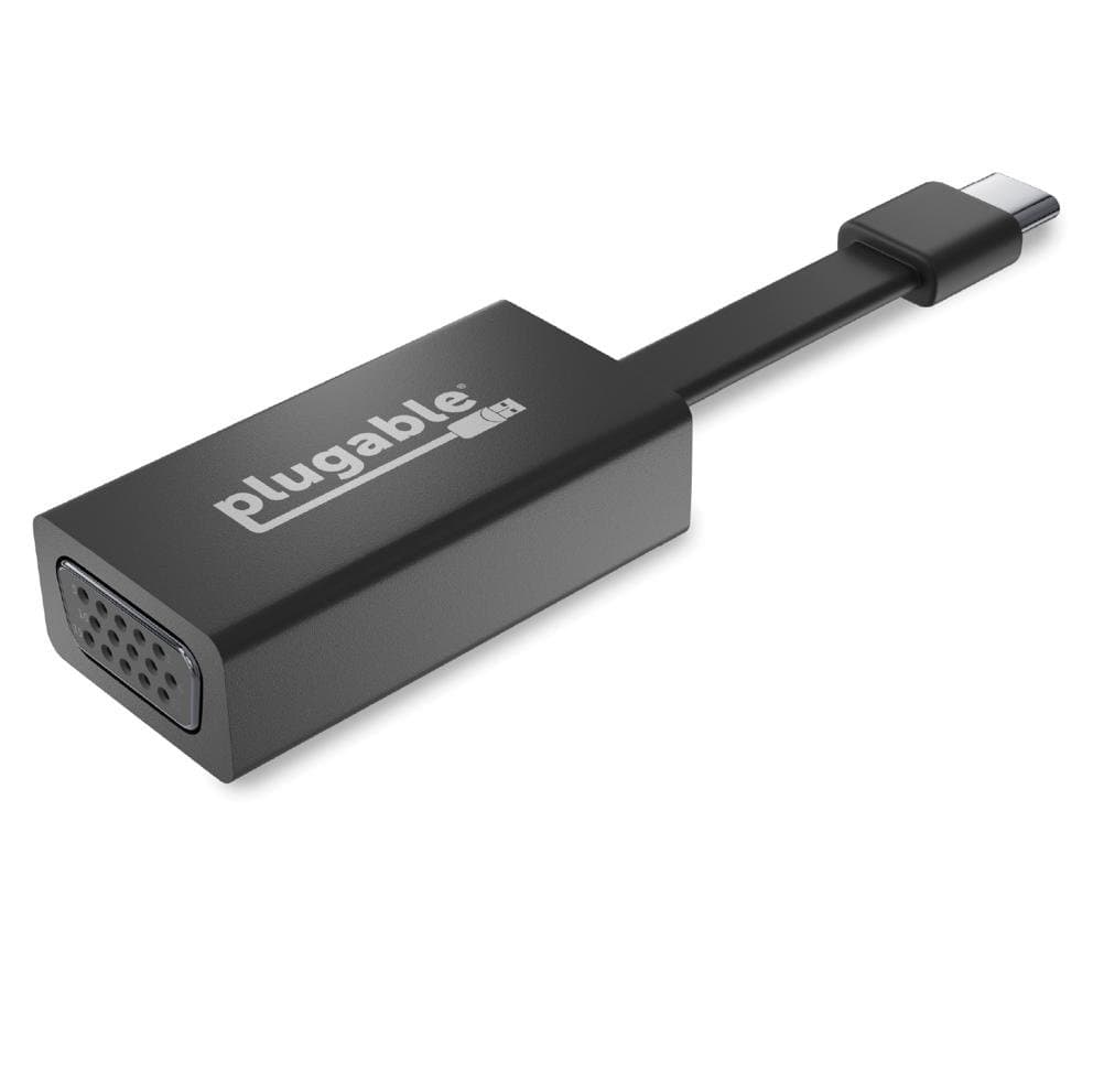 Plugable USBC-TVGA, USB-C to VGA Adapter, 1920×1200 @ 60 Hz, Thunderbolt 3