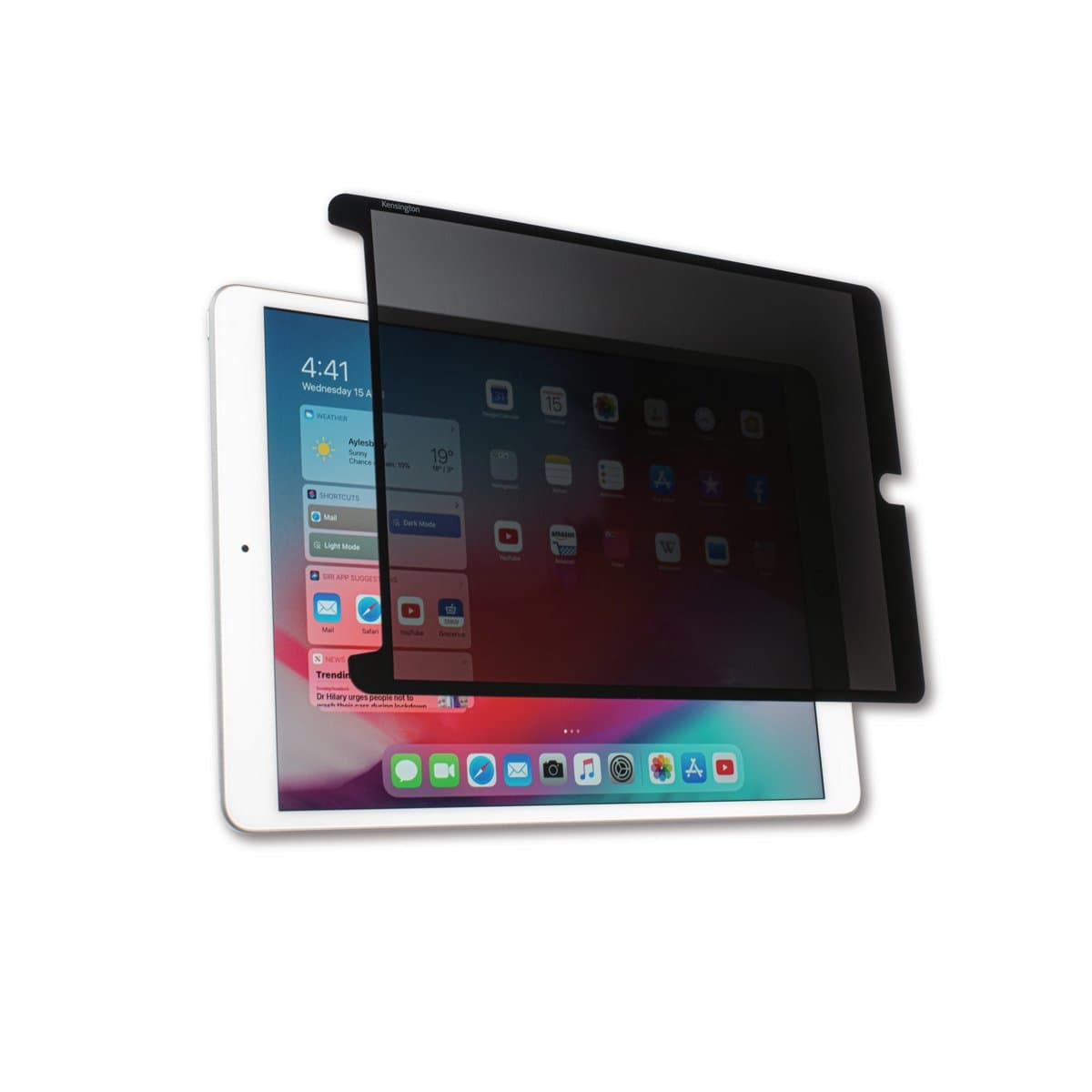 Kensington Sa102 Privacyscreen iPad 10.2in W/ A Washable Reusable Adhesive