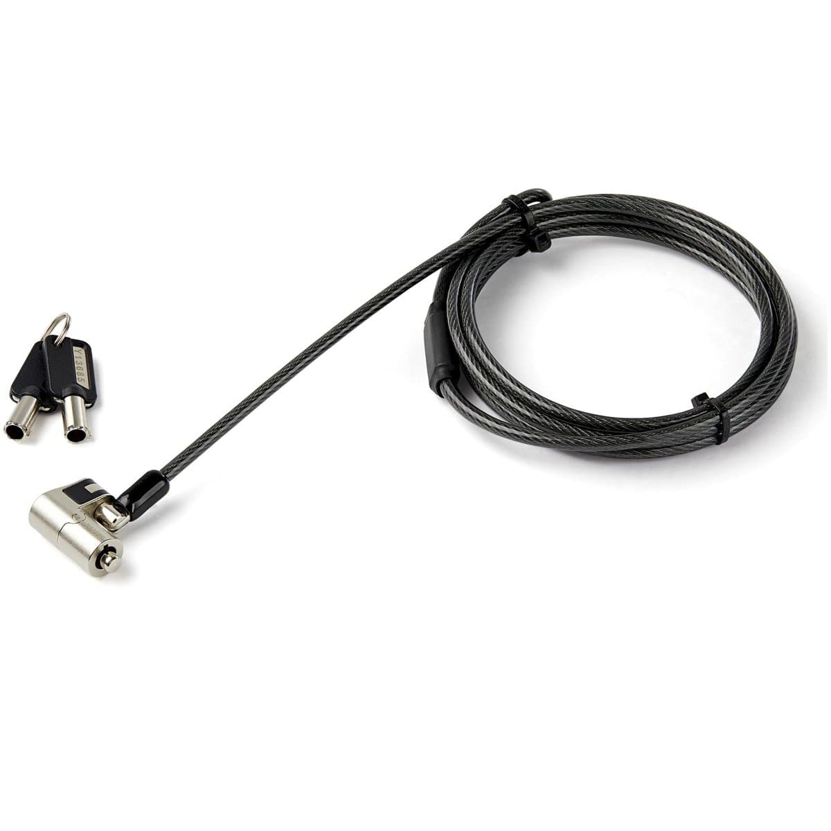StarTech 3-in-1 Universal Laptop Cable Lock, 2m, Steel, Keyed