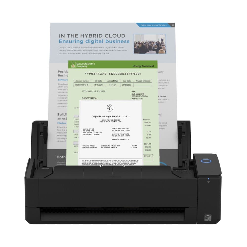 Ricoh ScanSnap iX1300 Deluxe, 600 × 600 DPI, 30 ppm, 20-Sheet ADF, Black