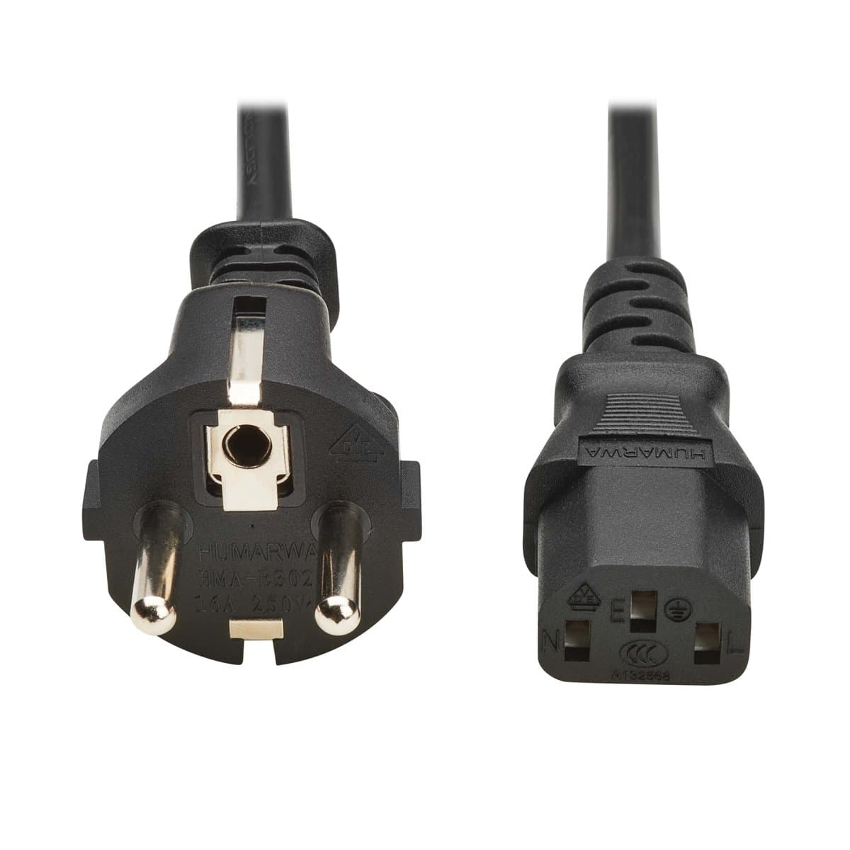Eaton PDU Power Cord Schuko To C13 10A 100-250V H05vv-F 2M Black