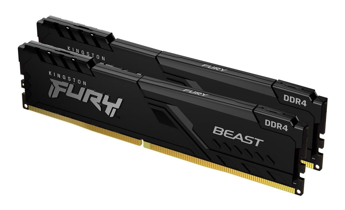 Kingston FURY Beast 16GB DDR4-3200, CL16, DIMM Kit, XMP Ready