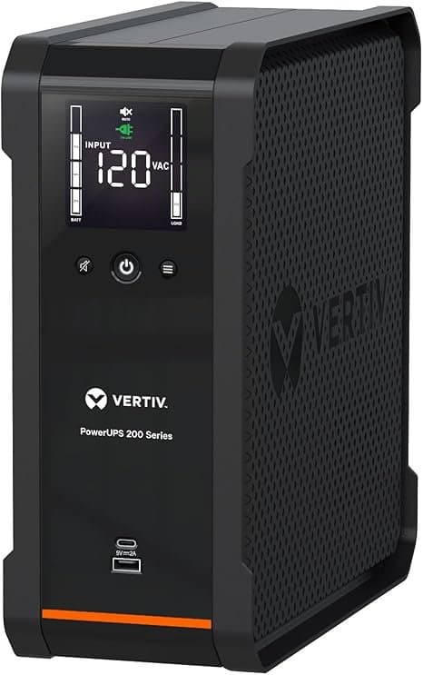 Vertiv PowerUPS 200, Line-Interactive UPS, 1500VA/935W, 10 Outlets
