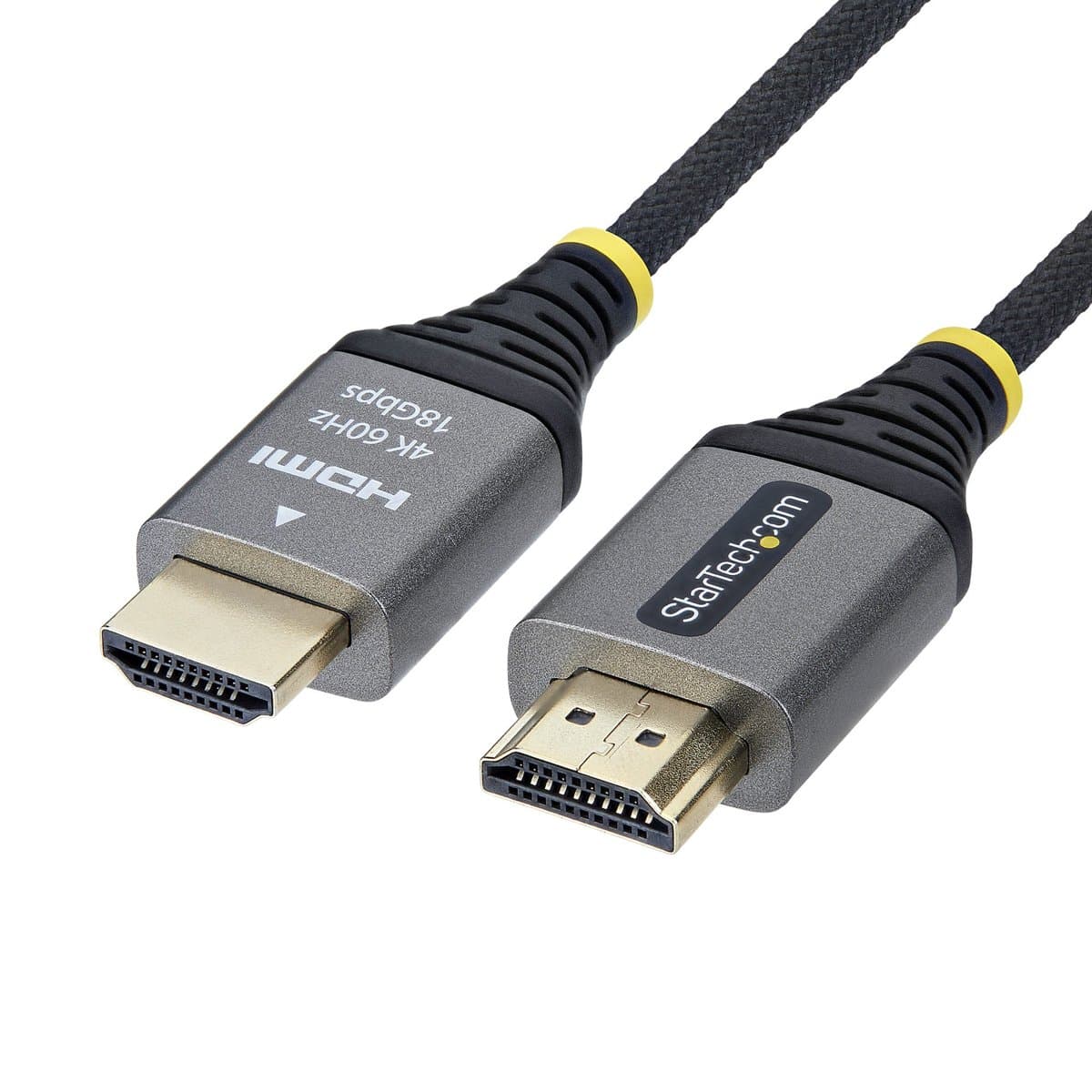 StarTech.com 3ft HDMI 2.0 Cable 4K 60Hz Premium Certified High Speed HDMI