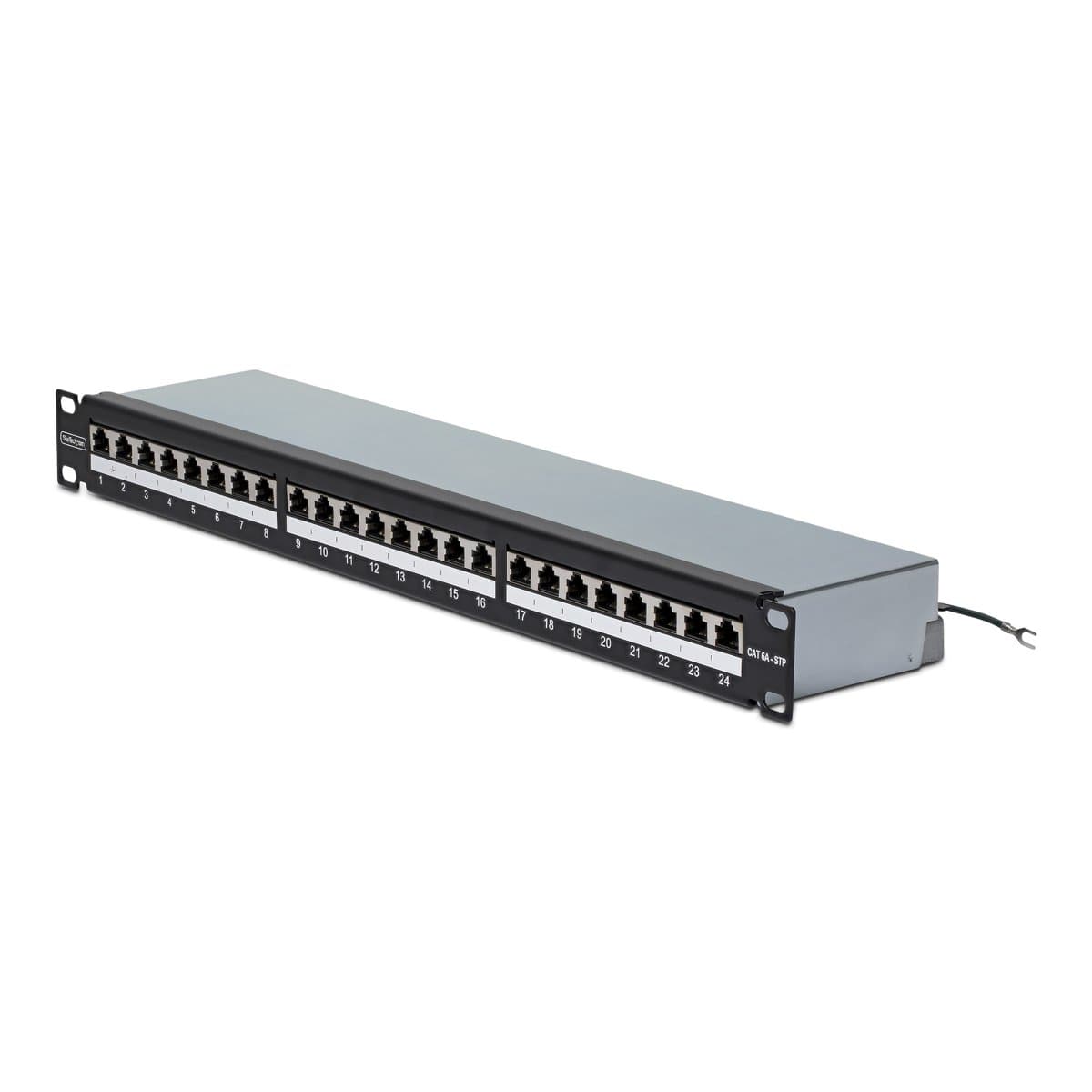 StarTech.com 24 Port 1U Shielded Patch Panel 110 Punch Down/CAT6a STP