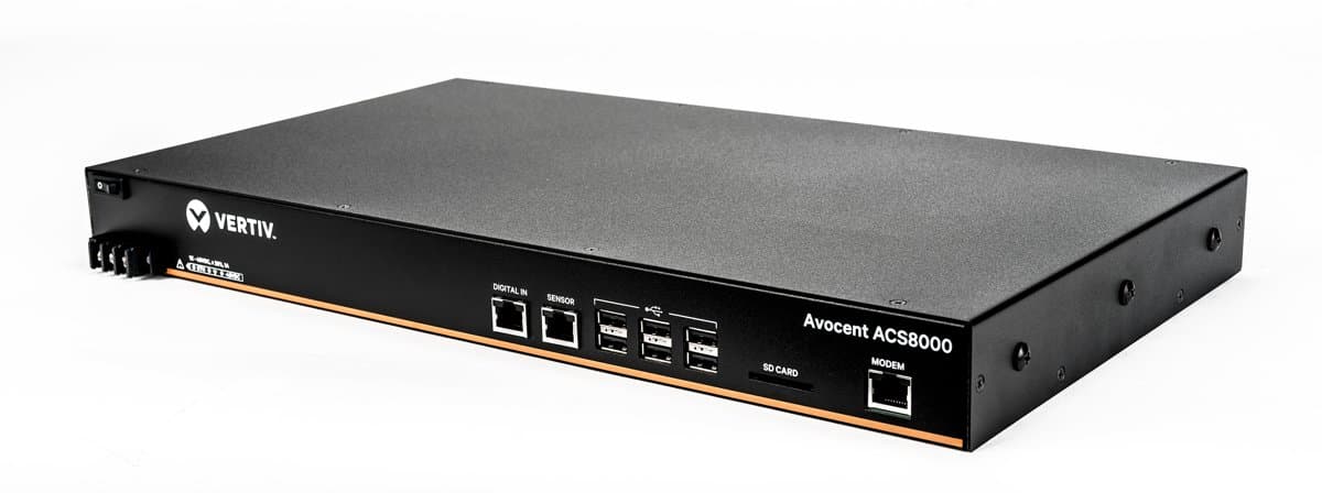 Vertiv 32-Port Acs 8000 Console Svr W/ Dual Ac Pwr Sup Builtin Modem TAA