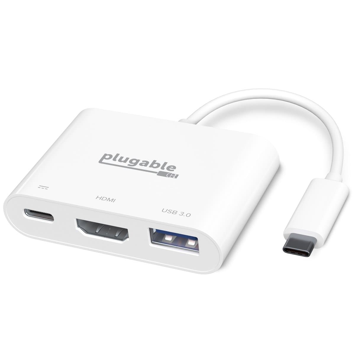 Plugable USBC-MD103 USB-C to HDMI Hub, 4K HDMI, 60W USB-C PD, USB 3.0