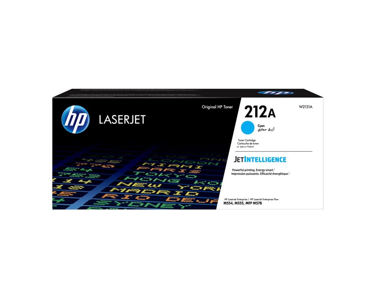 HP 212A Cyan LaserJet Toner Cartridge, 4500-Page Yield, Original