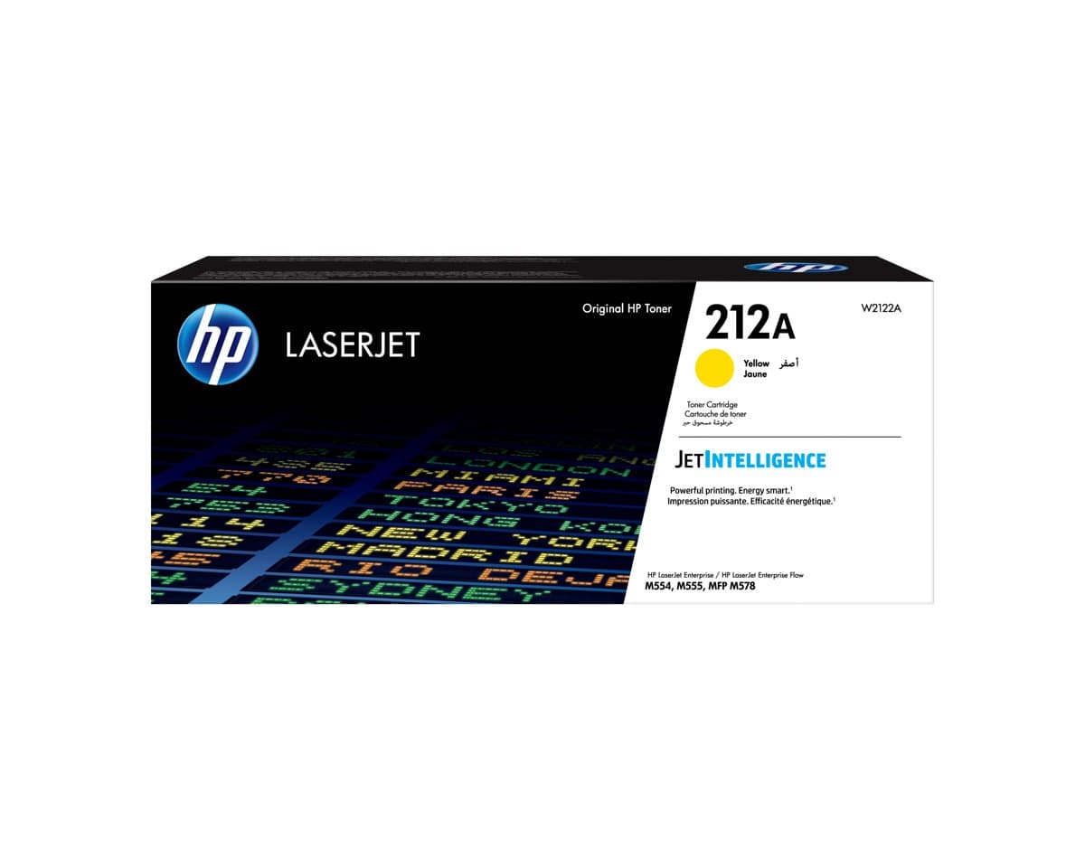 HP 212A Yellow LaserJet Toner Cartridge, 4500 Pages, Original