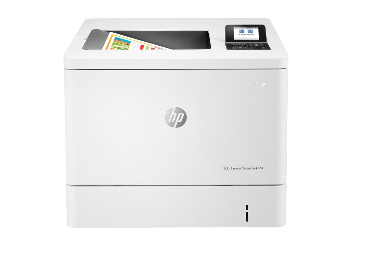 HP Color LaserJet Enterprise M554dn, 33ppm, 1200×1200 DPI, Duplex, Ethernet