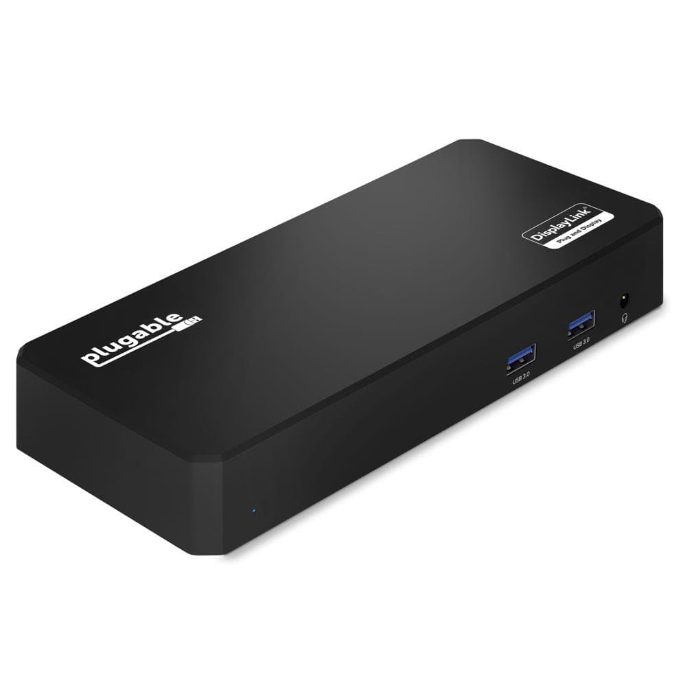 Plugable UD-3900PDZ Triple HDMI USB-C Dock, 60W Power Delivery, Gigabit Ethernet