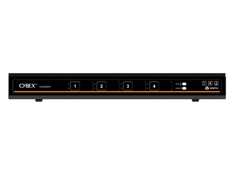 Vertiv Cybex SC 4-Port KVM, 4K Ultra HD, DisplayPort/USB-C