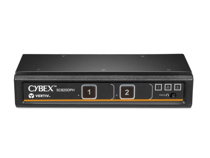 Vertiv Cybex SC920DPH, 2-Port Secure KVM Switch, 4K, DisplayPort