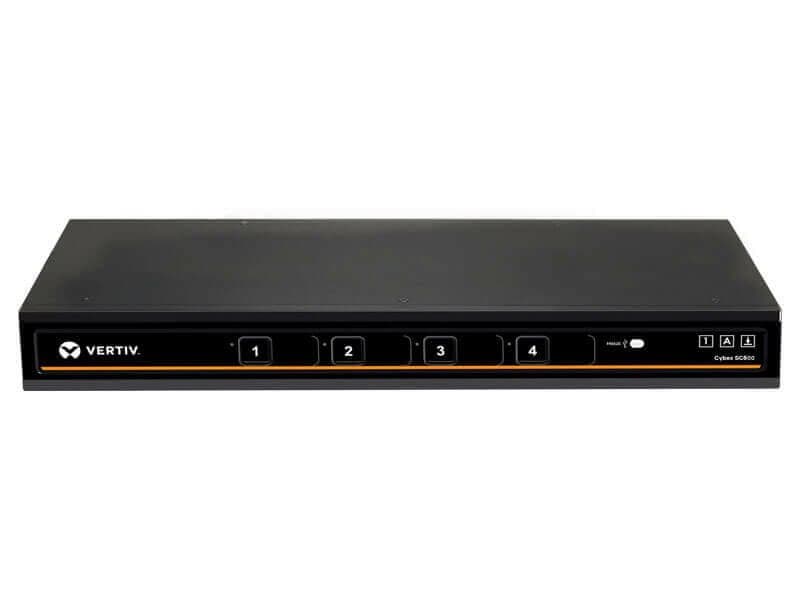 Vertiv CYBEX SC840DPH-400, 4K Ultra HD, 4-Port Secure KVM, 3840 x 2160, 60 Hz