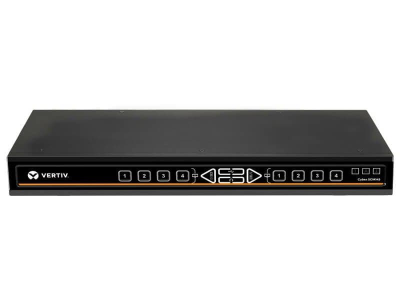 Vertiv CYBEX SCM145DPH, Secure 2×4 KVM Matrix, 4K @ 60Hz, CAC Authentication