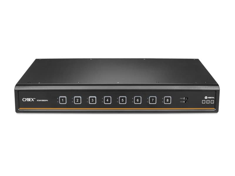 Vertiv Cybex SC, Secure MultiViewer KVM, 4K UHD, 8 Ports