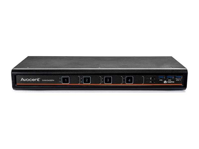 Vertiv Avocent 8-Port MultiViewer SVMV280DPH, 4K Ultra HD, 3840 x 2160, 30 Hz