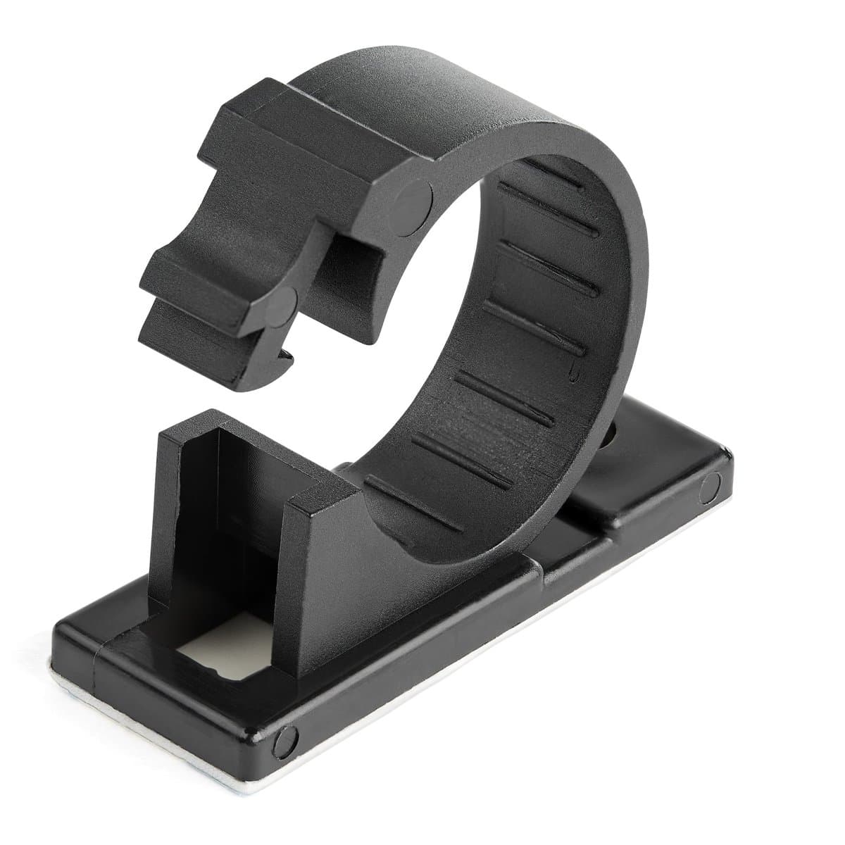 StarTech 100-Pack Adhesive Cable Management Clips, 0.67 in Bundle, Nylon, UL Fire Rated