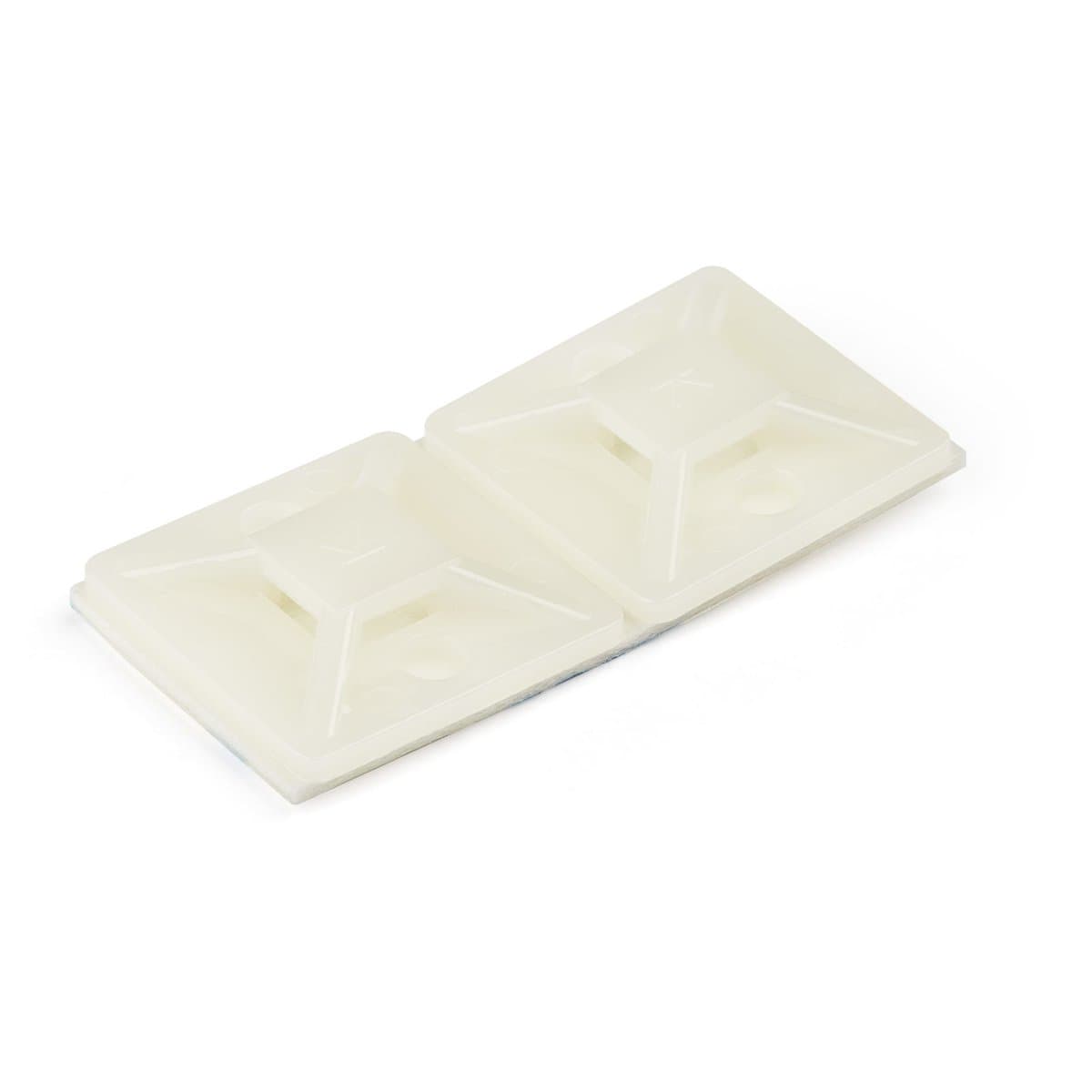 StarTech Adhesive Cable Tie Mount, 100-Pack, 4.6mm Width, White