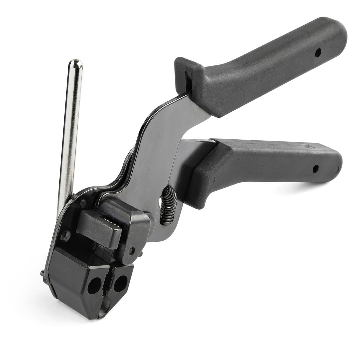 StarTech Metal Cable Tie Tool, Stainless Steel, 4.6–7.9mm Width, Black