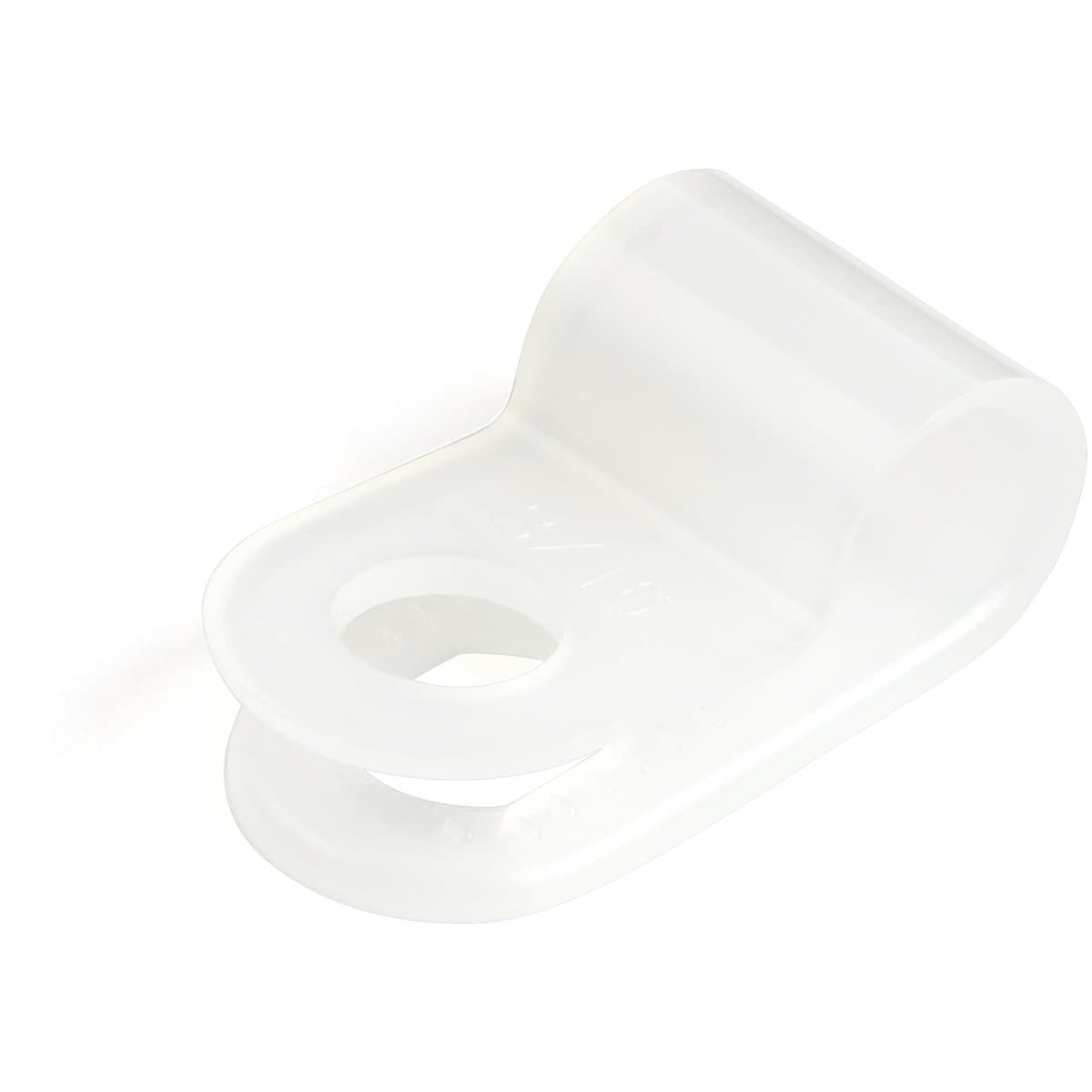 StarTech 100-Pack Screw Mount Cable Clamps, R-Type, 5mm, Nylon