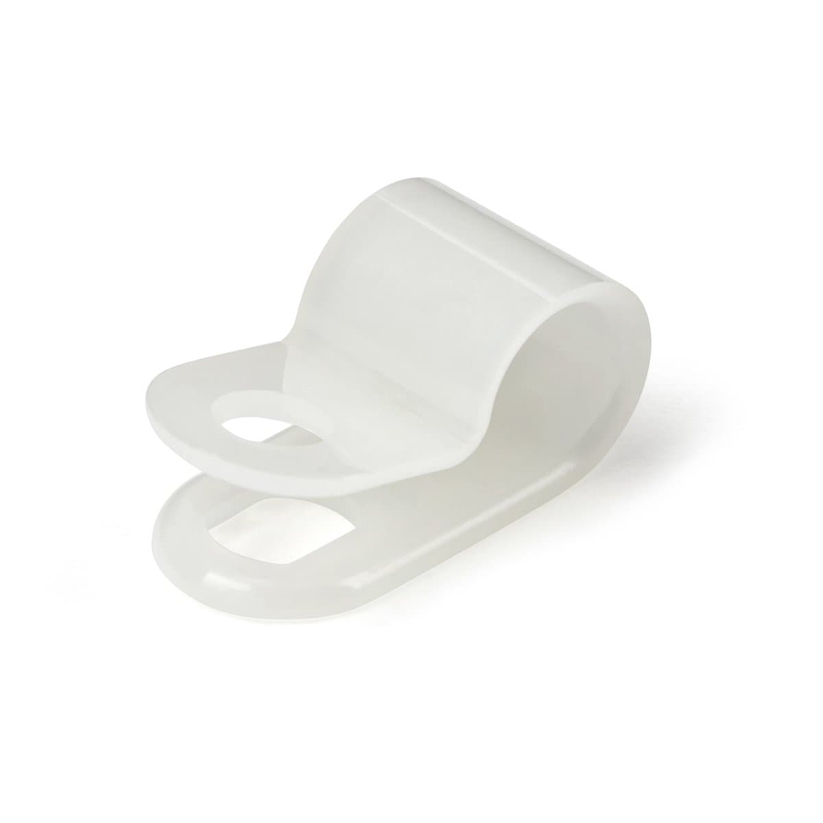 StarTech Screw Mount Cable Clamps 100-Pack, 6.35mm, R-Type, Nylon