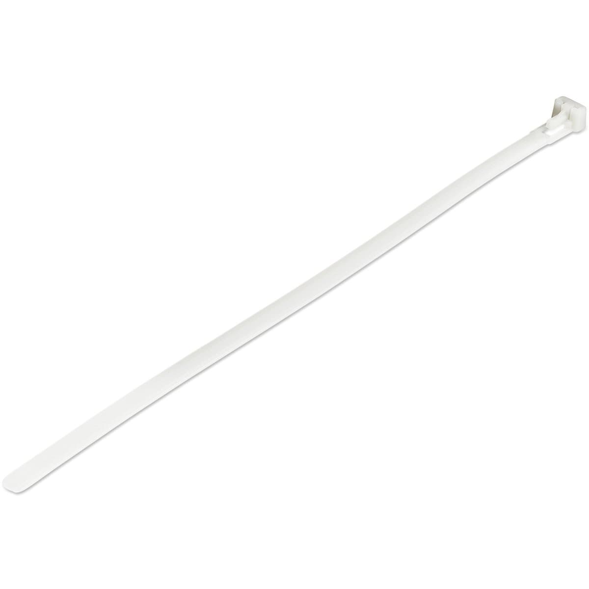 StarTech Reusable Cable Ties, 10 inch, 50lb Tensile, 100 Pack, White
