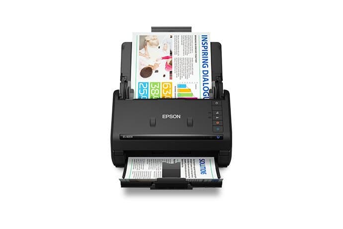 Epson WorkForce ES-400II Document Scanner, 35 ppm, 600 DPI, 50-Sheet ADF