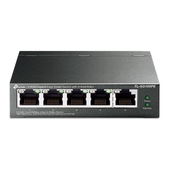 TP-Link 5-Port Gigabit Easy Smart Switch, 4-Port PoE+, L2 Managed
