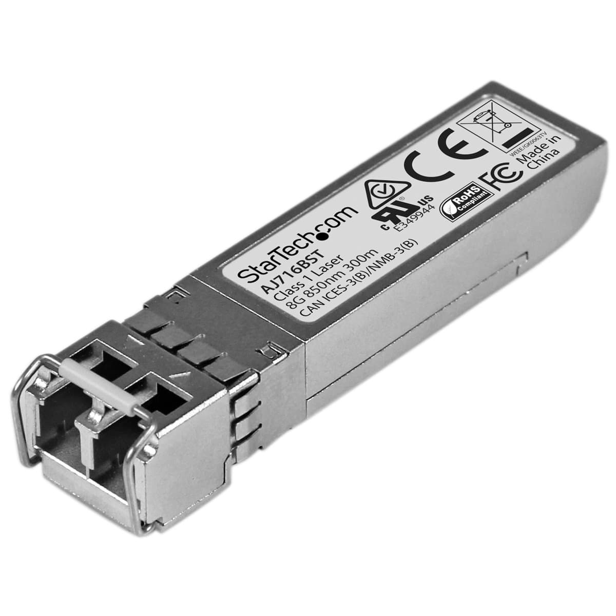 StarTech AJ716B, SFP+ Transceiver, 8 Gbps, Multi-Mode Fiber, LC, 850 nm