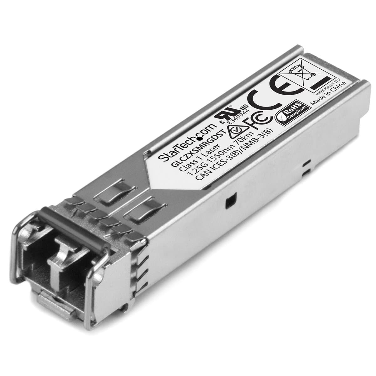 StarTech Cisco GLC-ZX-SM-RGD, 1000 Mbps, Single Mode Fiber, LC, 70 km