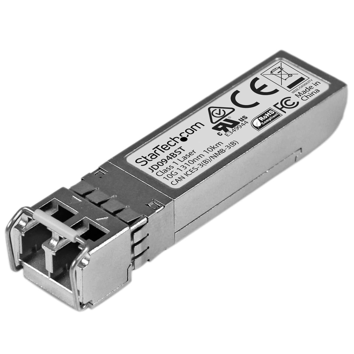 StarTech HP JD094B SFP+ Transceiver, 10 Gbps, Single Mode Fiber, LC, 10 km