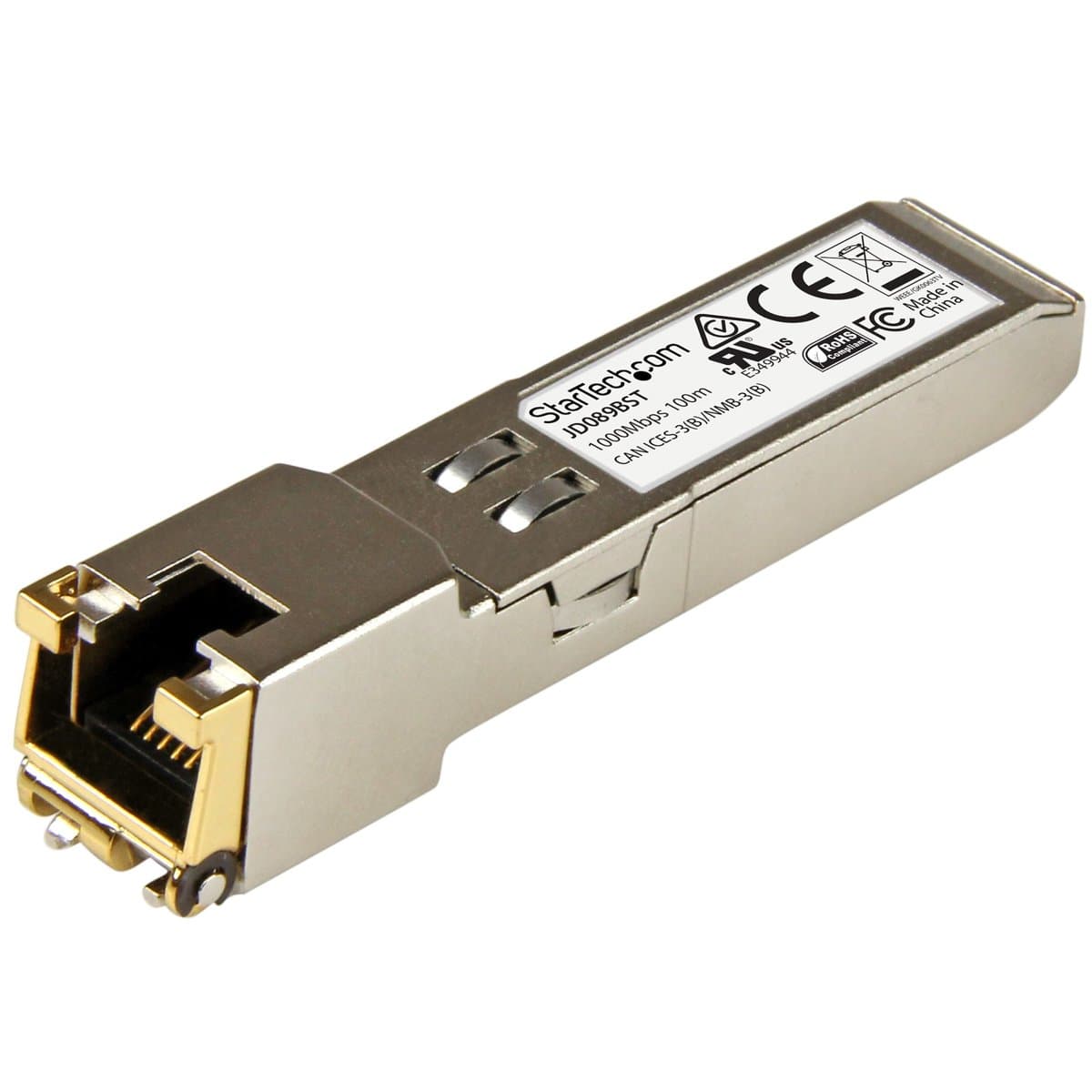 StarTech HPE JD089B SFP Module, 1 Gbps, Copper RJ45, 100 m