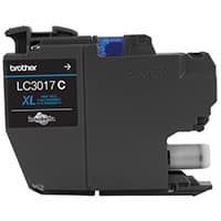 Brother LC-3017C High Yield Cyan Ink Cartridge, 550 Pages, Innobella, Fade Resistant