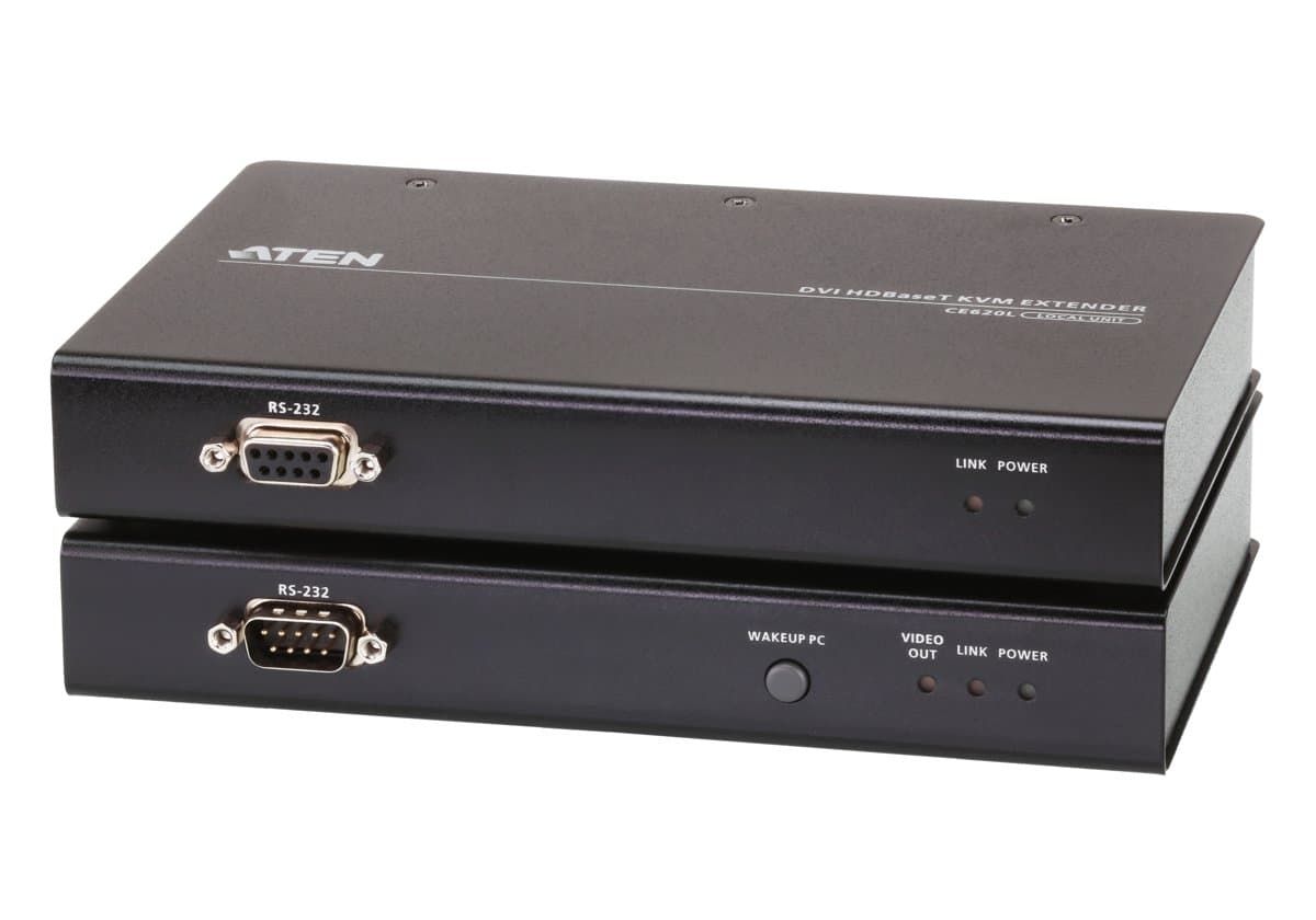 ATEN CE620, USB DVI HDBaseT 2.0 KVM Extender, 100m Range, Cat6/6a, USB 2.0