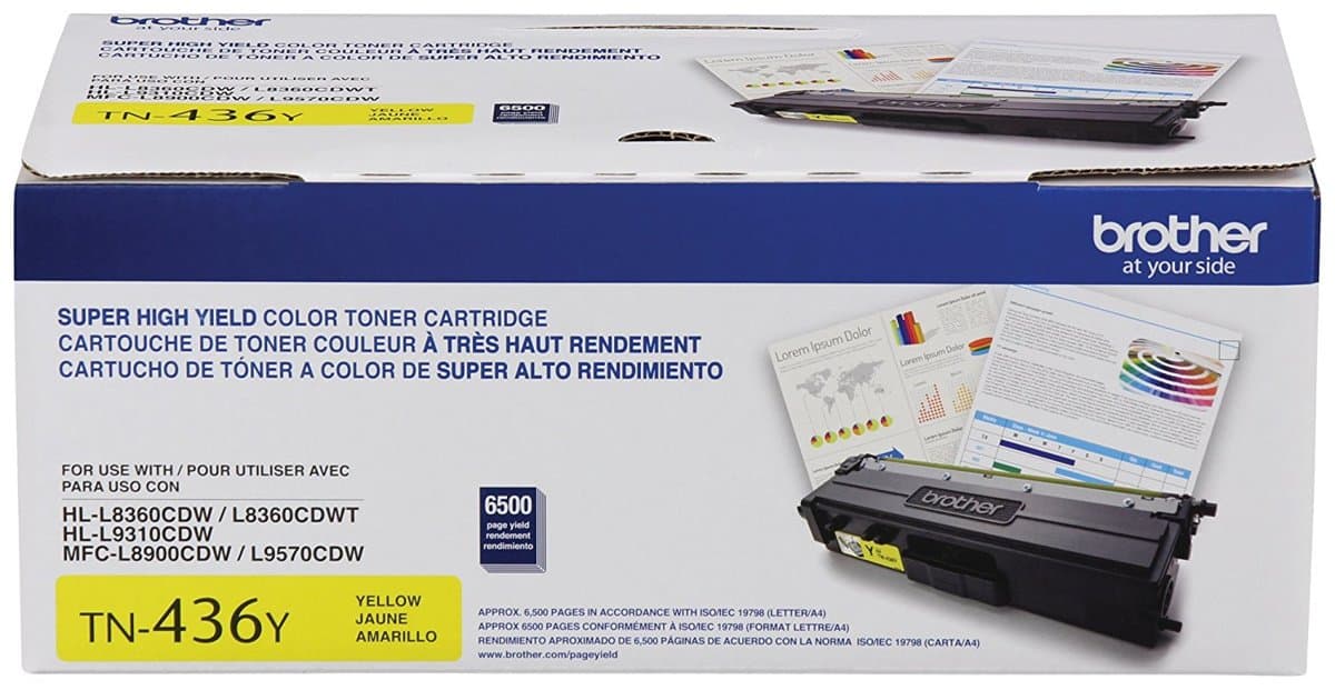 Brother Tn436y Yellow Toner Mfcl8900cdw L9750cdw