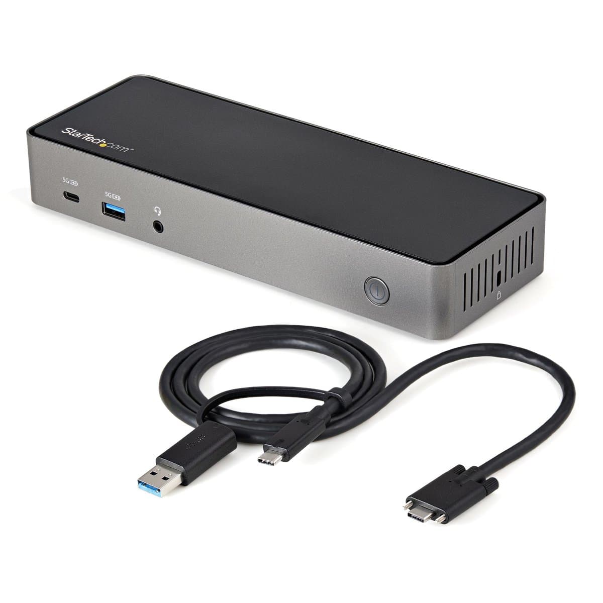 StarTech USB-C & USB-A Docking Station, Triple Monitor 4K 60Hz, 85W Power Delivery, USB 3.2 Gen 2 10Gbps