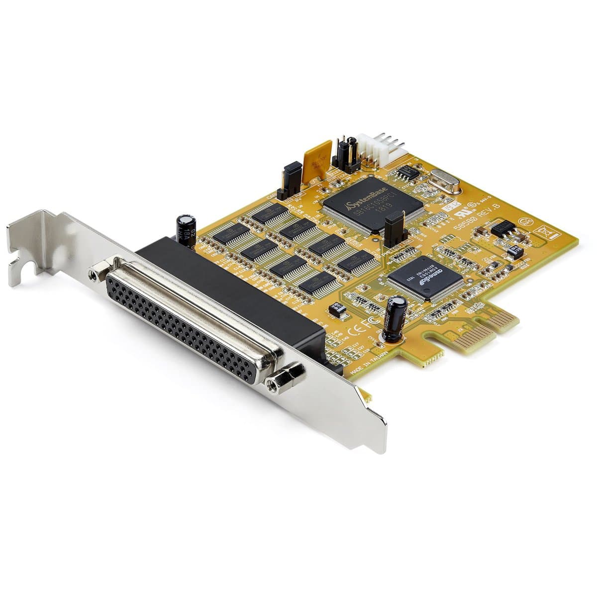 StarTech 8-Port PCI Express RS-232 Serial Adapter, DB9, 921.6 Kbit/s, 15 kV ESD