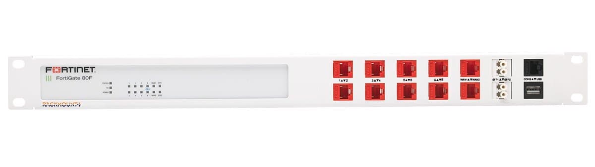 Rackmount.IT RM-FR-T15 Fortinet Mounting Bracket, 19in Rack, White