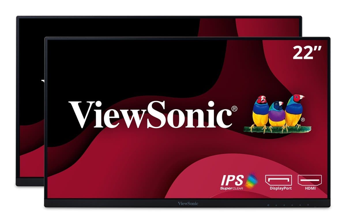 ViewSonic 22 Frameless 1080p IPS Dual Pck