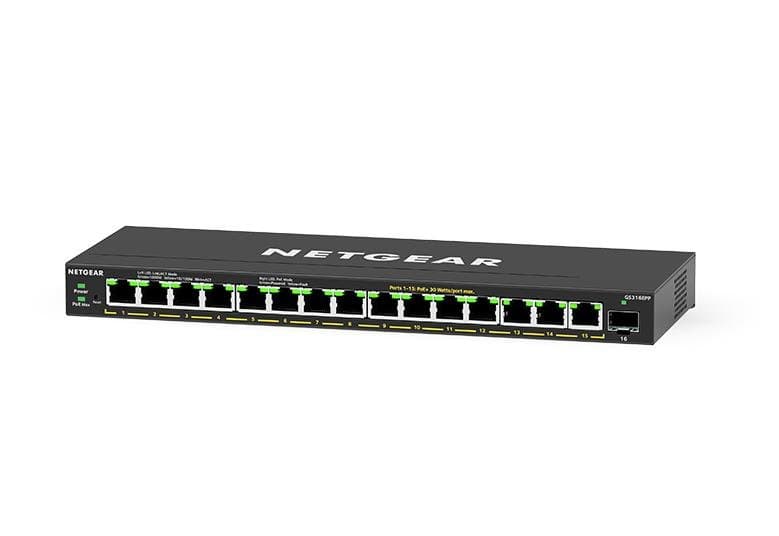 Netgear 16-Port PoE+ Gigabit Plus Switch
