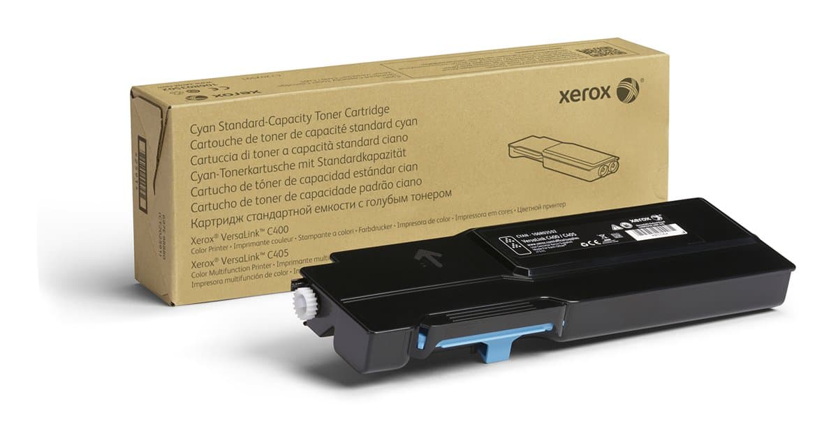 Xerox VersaLink C400/C405 Cyan Toner Cartridge, 2500 Pages, Standard Capacity